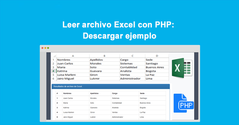 Leer archivo Excel con PHP