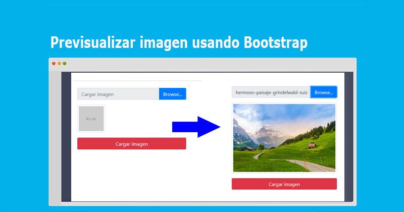 Previsualizar imagen usando Bootstrap